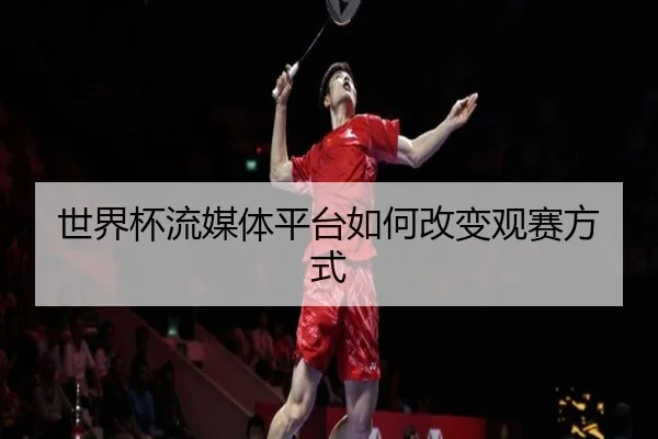 世界杯流媒体平台如何改变观赛方式